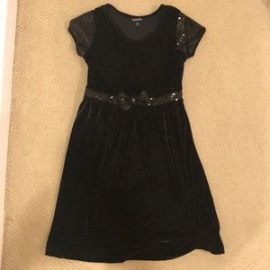 Stretchy Velour type Dress with Sequins